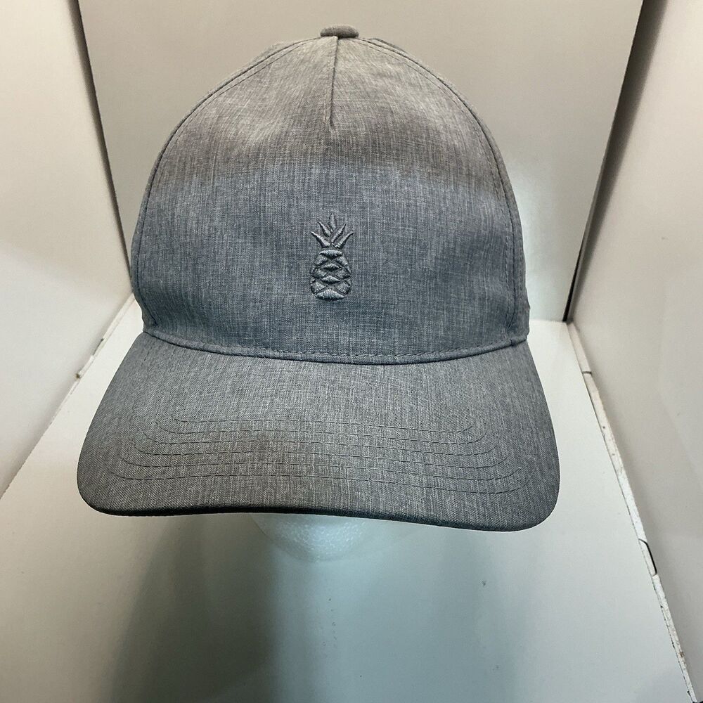 Chubbies Gray Pineapple Logo Snapback Hat Adult One Size Adjustable Golf Casual